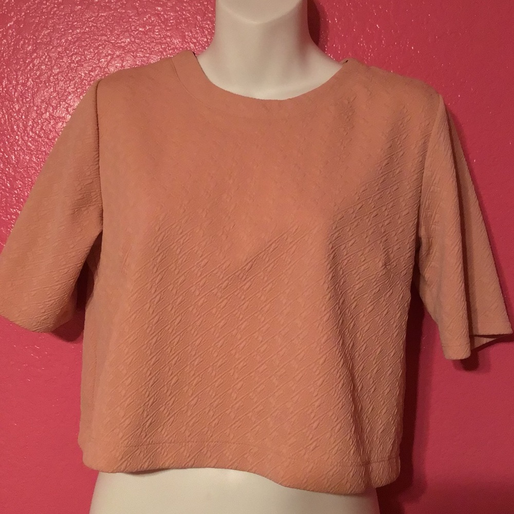 Blush pink crop top
